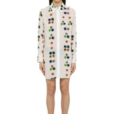 White Silk Casual Dress
